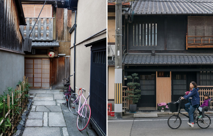 Jusqu’à la fin de la Seconde Guerre mondiale, les machiya constituaient la majeure partie des bâtiments des villes japonaises, combinant espace de travail et lieu d’habitation.