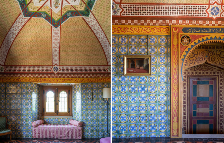 Horace Vernet a conçu la chambre turque au début des années 30 : c’est la première chambre orientaliste en Italie.