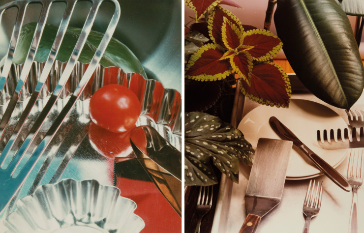 Sans titre, de Jan Groover (env. 1978). Dans la série « Kitchen Still Lifes », la photographe américaine sublime des objets du quotidien pour en faire de précieuses natures mortes.