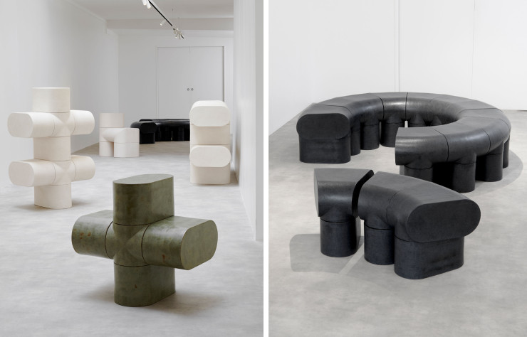 Modular Elements par Rino Claessens, présenté à la galerie Scène Ouverte en octobre 2022.