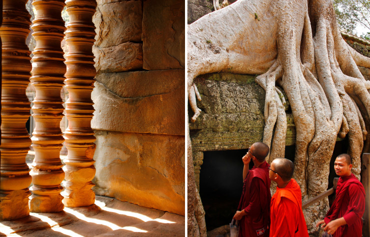 Les détails des temples de l’ancienne capitale de l’empire Khmer inspirent les trois designers en résidence.