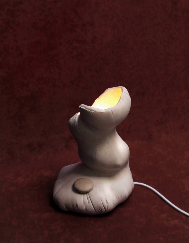 Lampe réalisée dans le cadre de l’étude menée par Tessa Silva