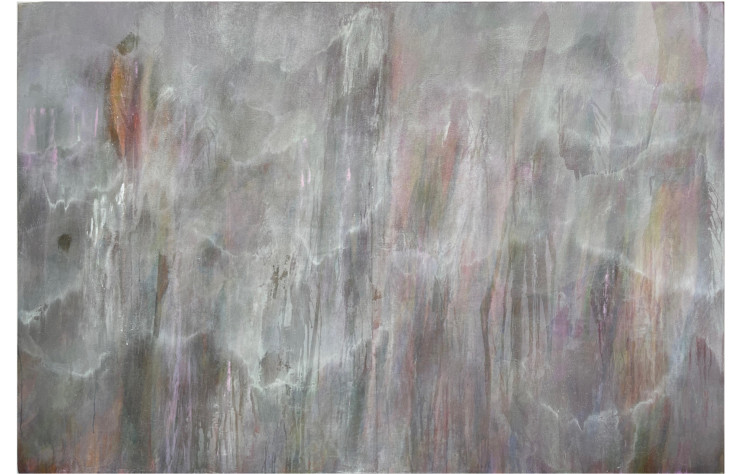 Thu Van Tran, Colors of grey – CCOD, 2022, Acrylique sur toile, 130x195cm, Courtesy de l’artiste et Almine Rech