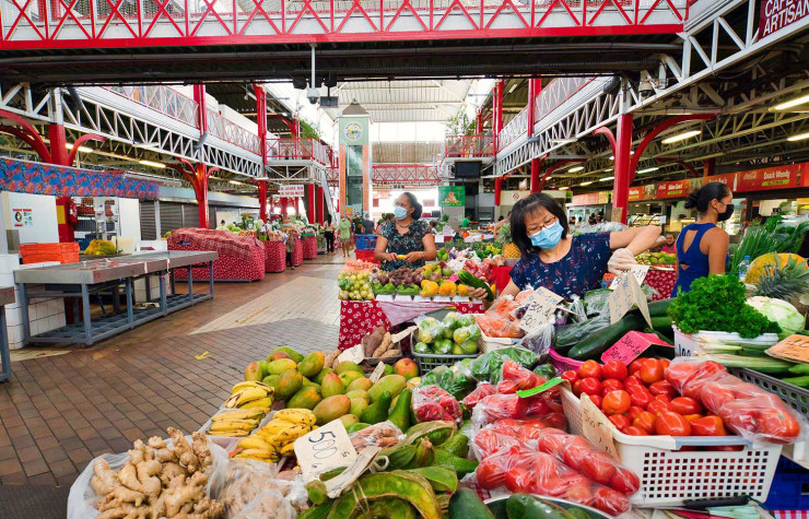 Le marché de Papeete.