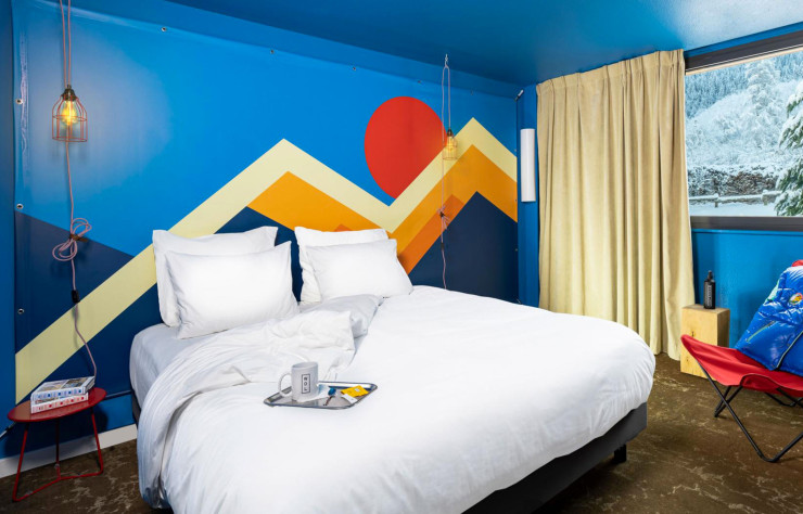 Les chambres du Wanderlust Motel reprennent les codes des motels américain.