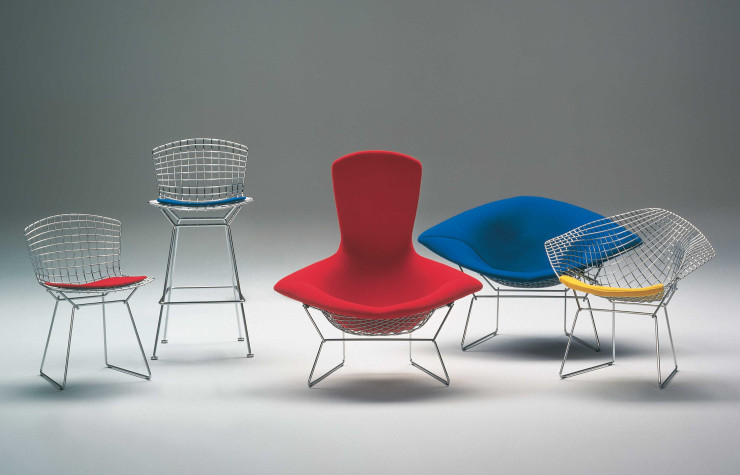 Collection de chaises par Harry Bertoia pour Knoll