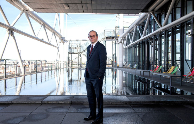 Portrait de Laurent Le Bon, président du Centre Pompidou.