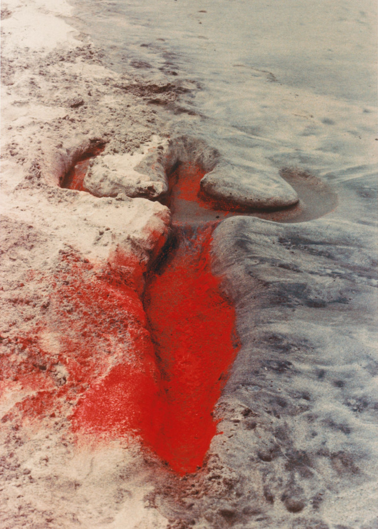 Silueta Works in Mexico (1976), photographie d’Ana Mendieta, 40,6 x 50,8 cm.