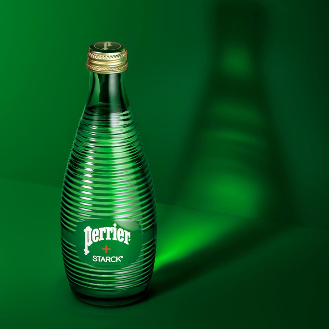 Philippe Starck réinvente l'emblématique bouteille de Perrier