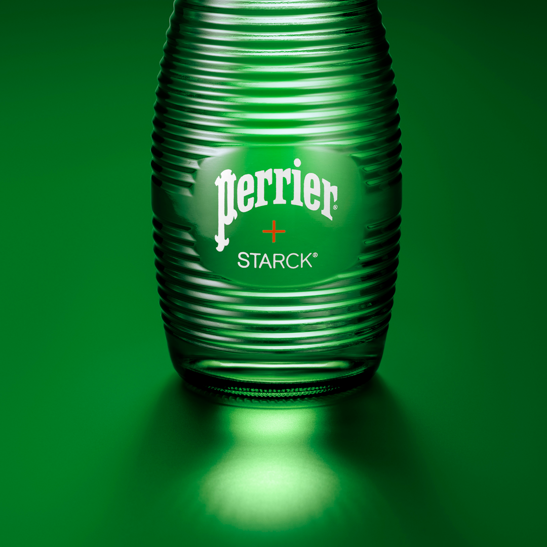 En collaboration avec Philippe Starck, Perrier dévoile une bouteille  iconique - Faire Savoir Faire