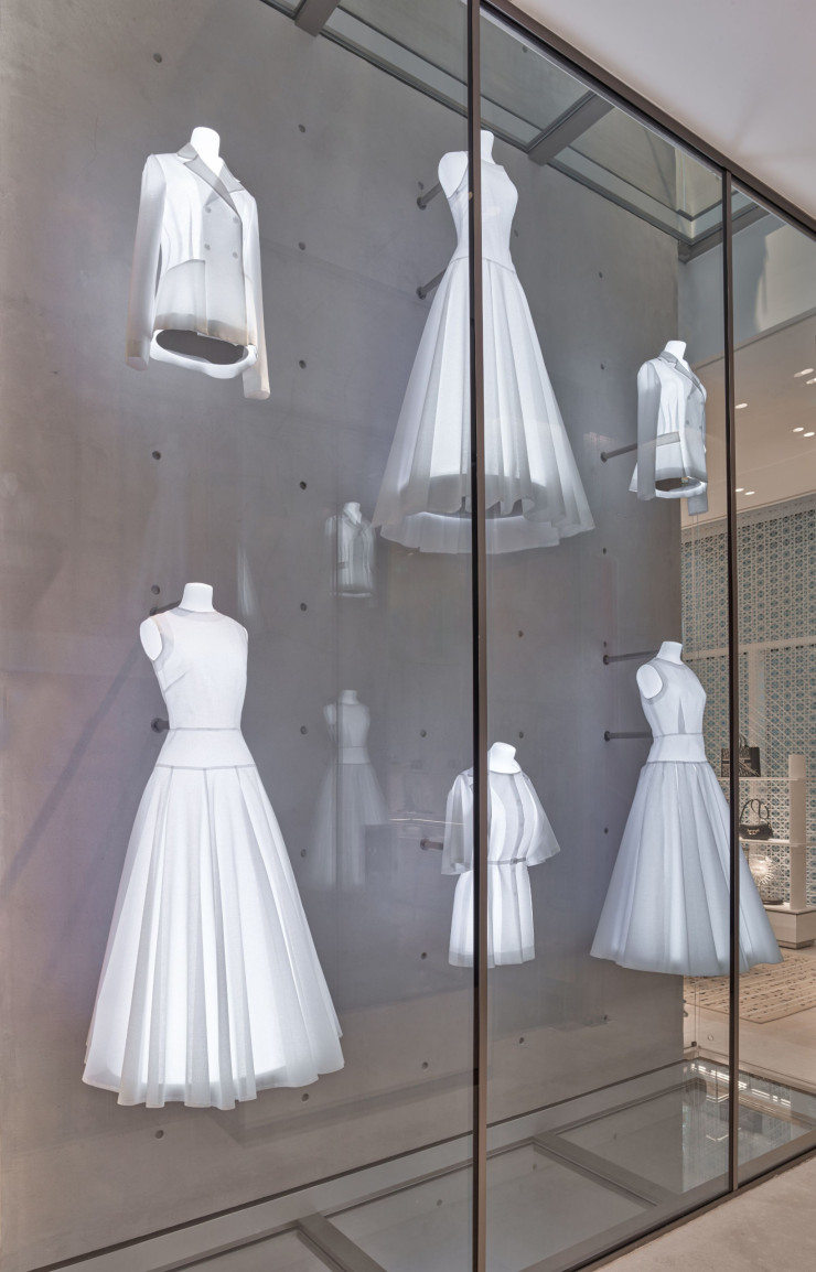 La nouvelle boutique Dior de Genève, imaginée par Christian de Portzamparc. © Jonathan Taylor