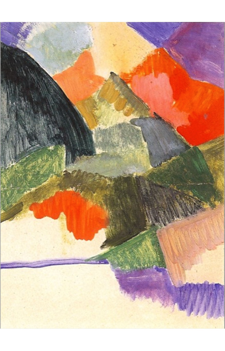 Les « Rochers de Montreux » de Sonia Delaunay, 1914.