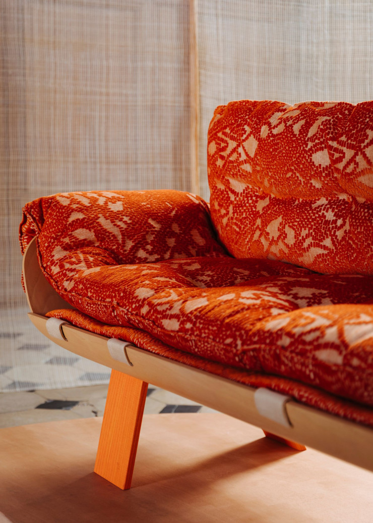 Le canapé Terence, imaginé par le studio Marcel Poulain et présenté lors de la dernière Paris Design Week.