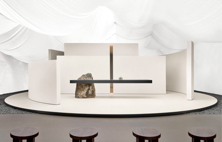 L’installation de Gaggenau ‘The Elevation of Gravity’, à la Villa Necchi.