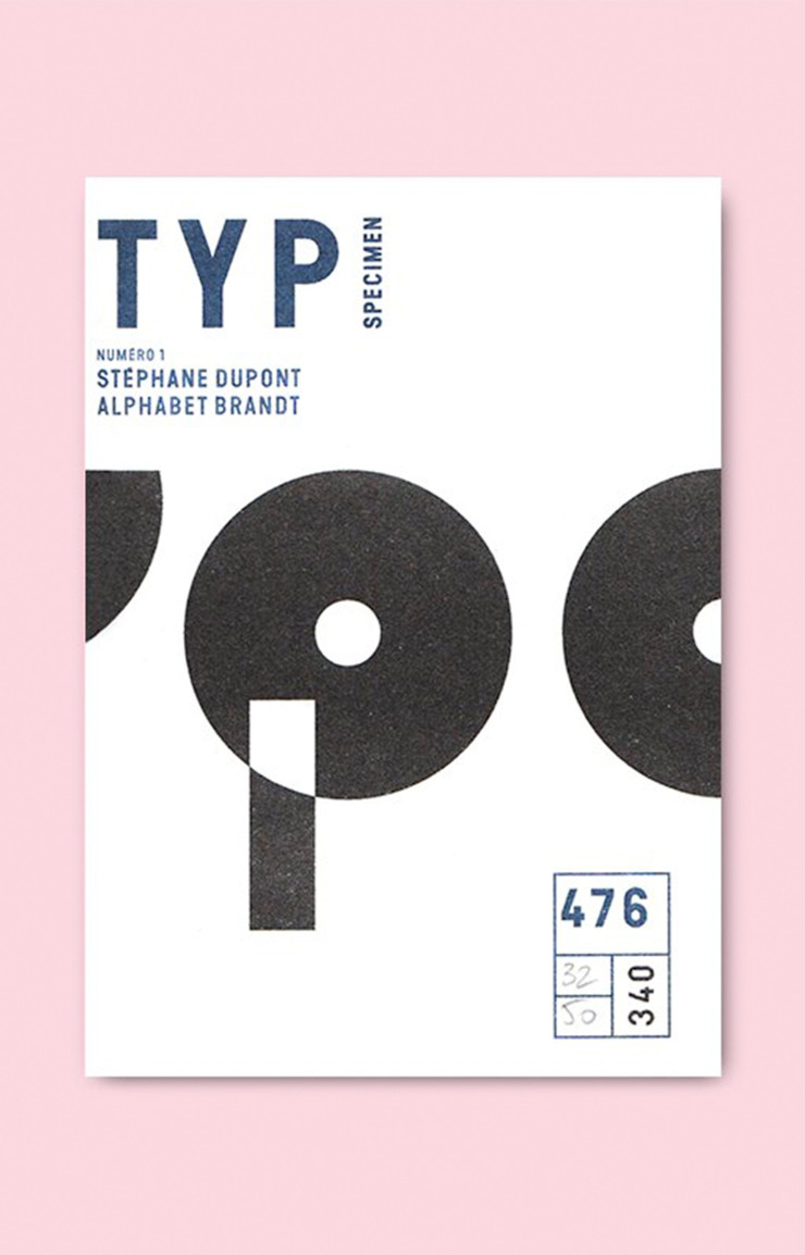 « Alphabet Brandt », Typ Specimen 1, Stéphane Dupont.