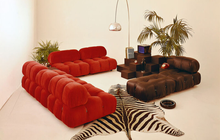 Image d’archive de l’emblématique sofa modulable « Camaleonda ».