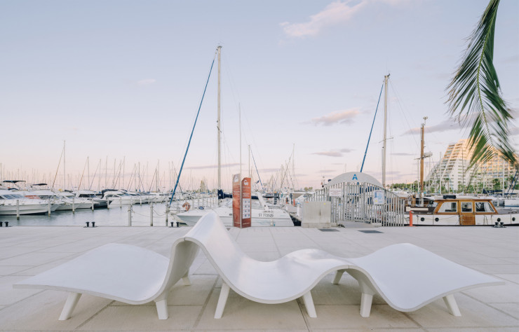 L’aménagement de la nouvelle promenade a transformé le port de La Grande Motte. © Permitin Andrey