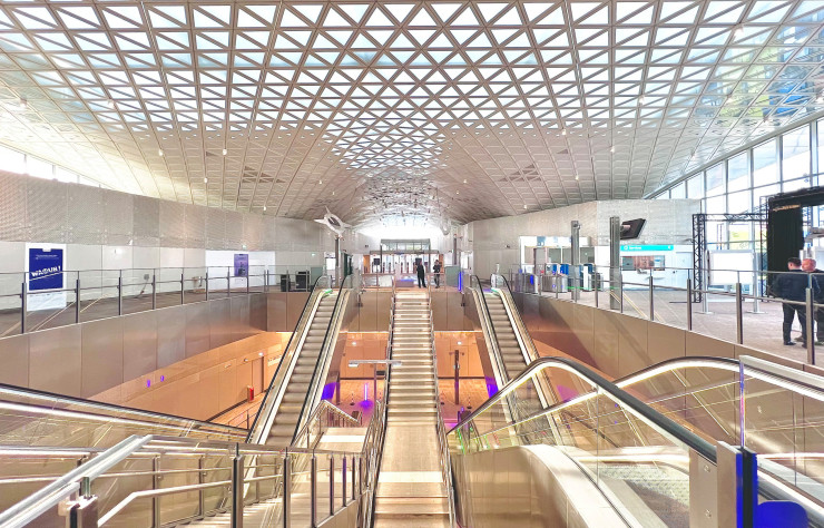 À l’intérieur de la gare Thiais-Orly. © Valode et Pistre