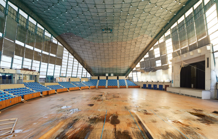 La Grande Nef de l’Île-des-Vannes était laissée à l’abandon depuis sa fermeture en 2018. © Antoine Mercusot pour Chatillon Architectes