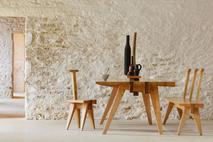 Image produite à l’aide de Midjourney lors d’une séance de travail entre artisans et designers chez JAÙH, éditeur de mobilier contemporain.
