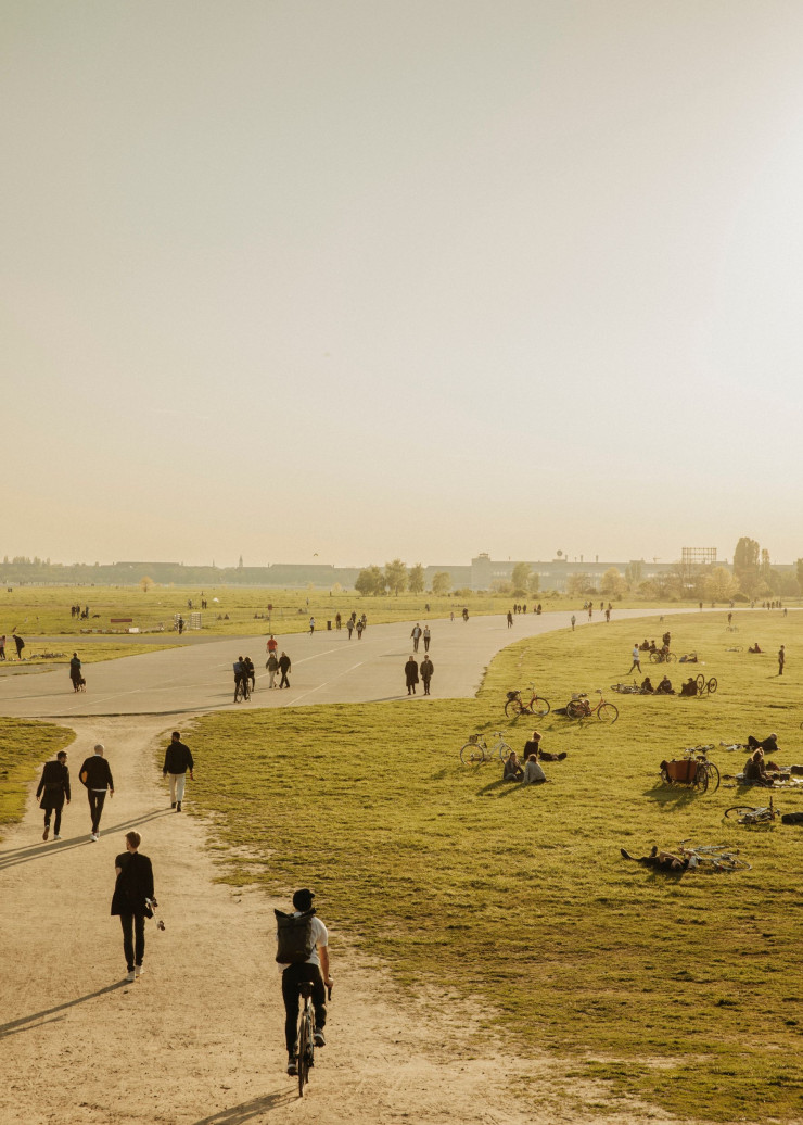 Sur la route de Tempelhofer Damm, à Berlin.