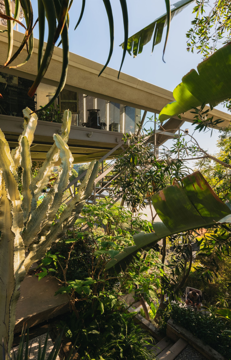 La Garcia House de John Lautner a cette allure futuriste caractéristique de l’architecture Googie. © Sean Hazen