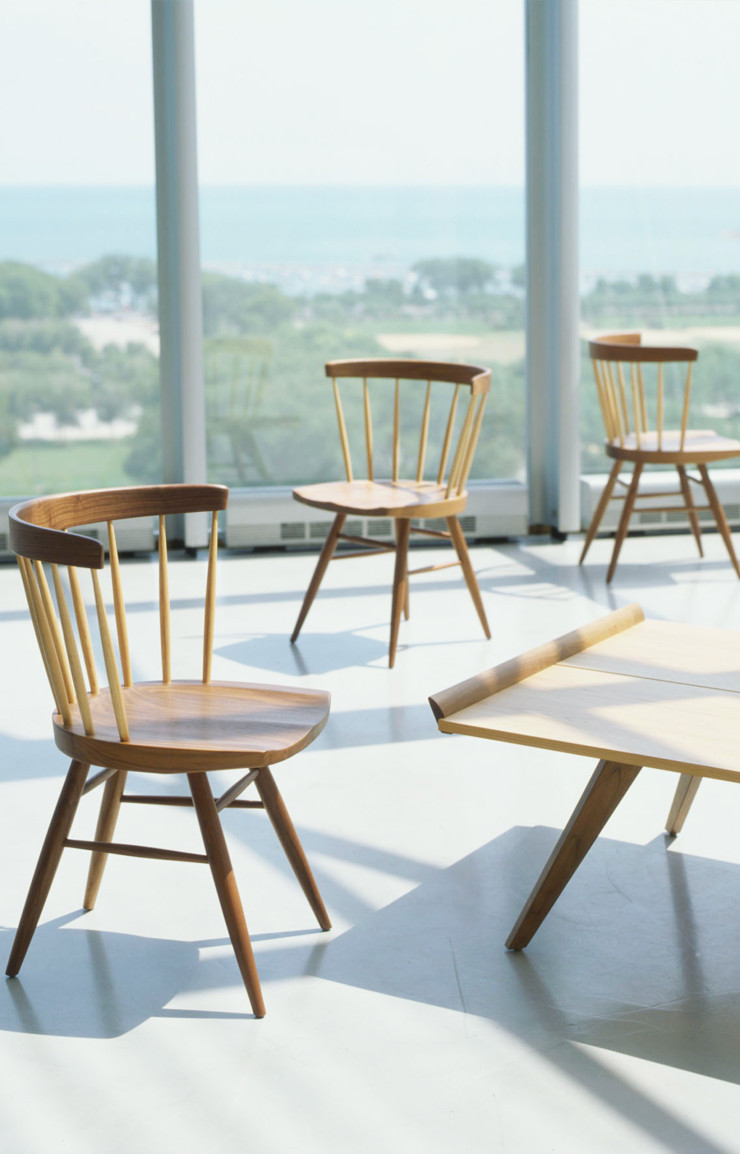 La « Straight Chair » de George Nakashima pour Knoll, 1946.