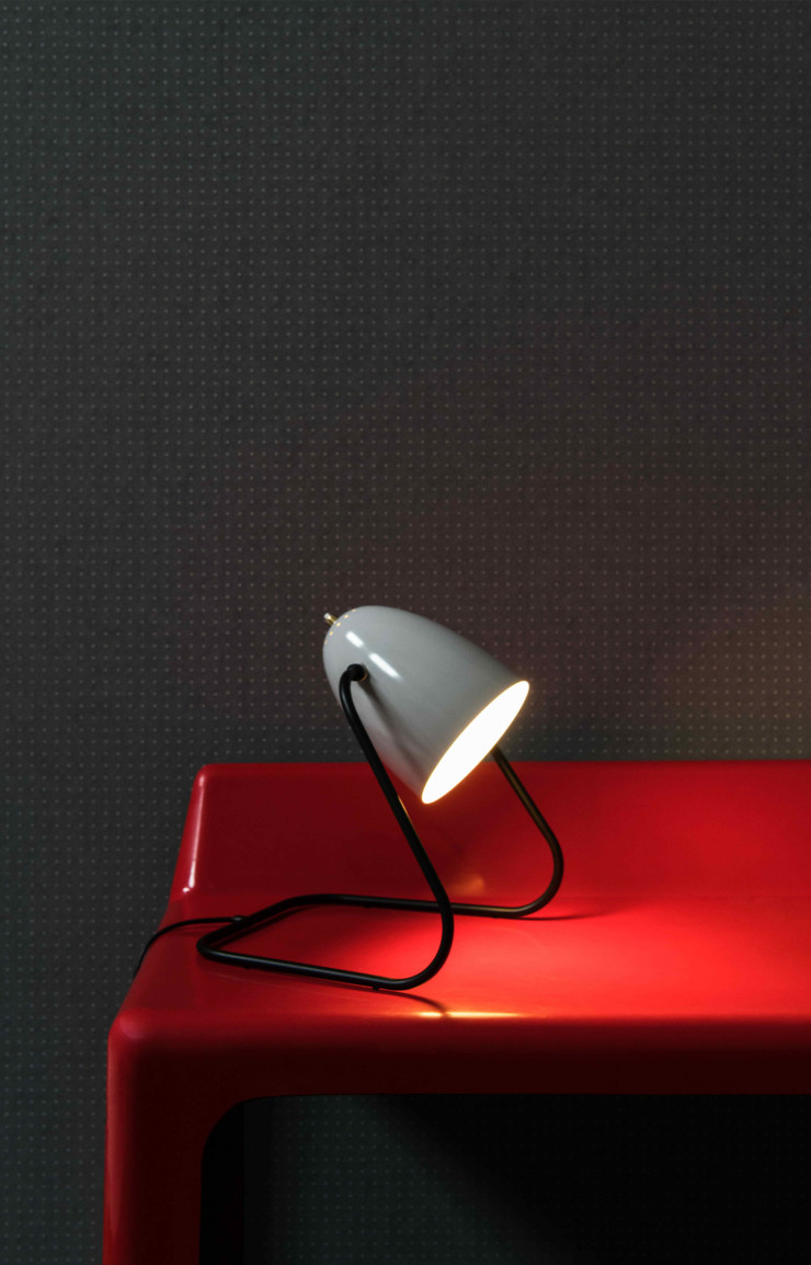 Lampe en acier M3 de Michel Mortier, Sammode.