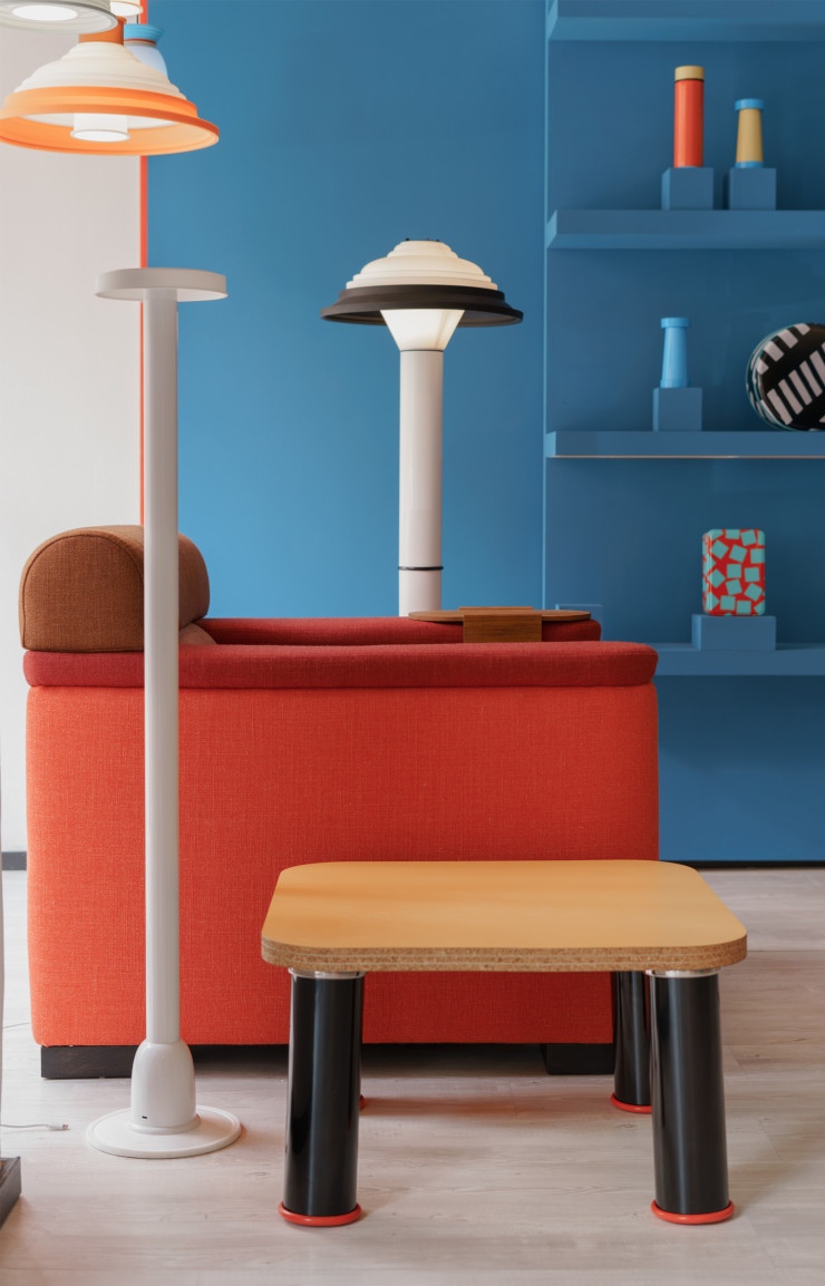 Fauteuil Sowden Maxi Club, George Sowden pour SCP. © Halima Mason