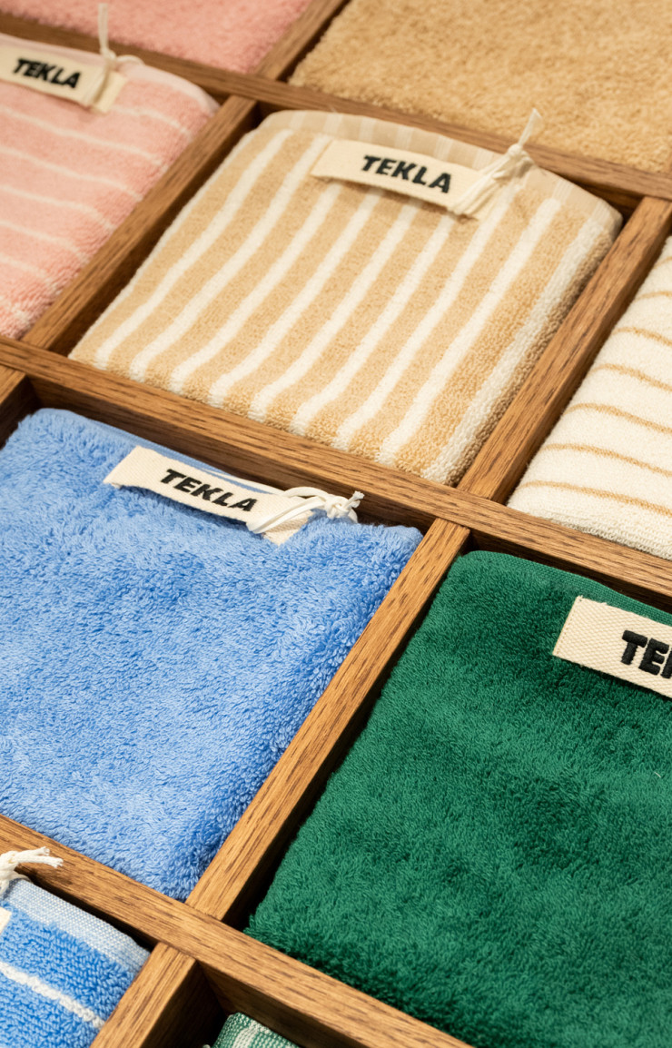 Le spécialiste du linge de lit propose désormais aussi du linge de bain et sera disponible sur son pop-up du Bon Marché jusqu’à la fin de l’année.
