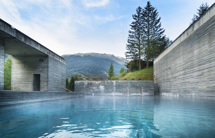 Les thermes de Vals du 7132 Hotels signés Peter Zumthor.