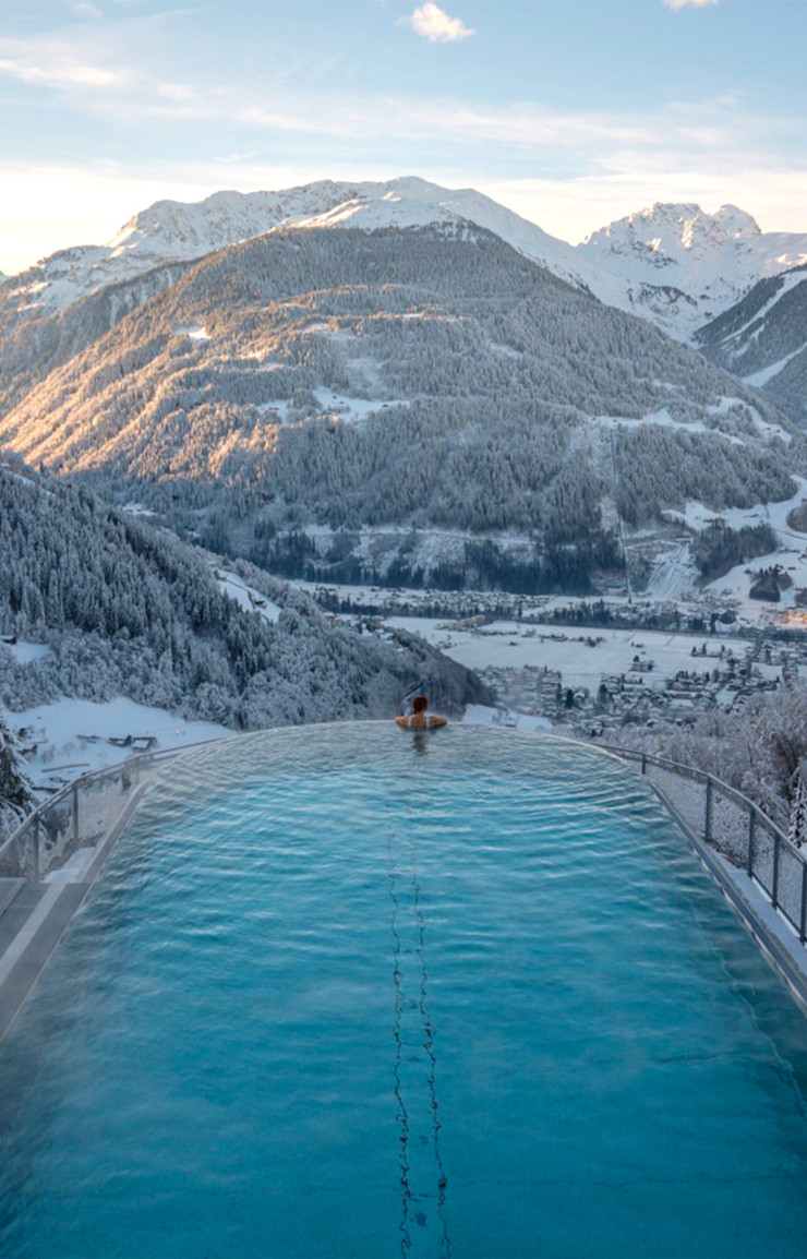 L’incroyable infinity pool de l’hôtel Fernblick Montafon