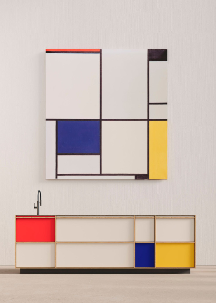 La palette des quinze couleurs Le Corbusier associées à la gamme « Kyoto » de Leicht permet de créer une cuisine unique, à la manière d’une œuvre d’art.