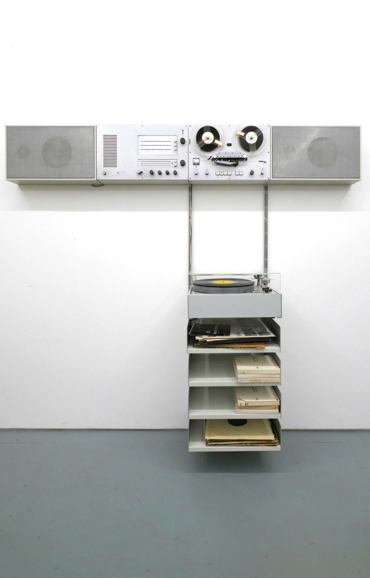L’enceinte murale Wandanlage de Braun, sortie en 1965…