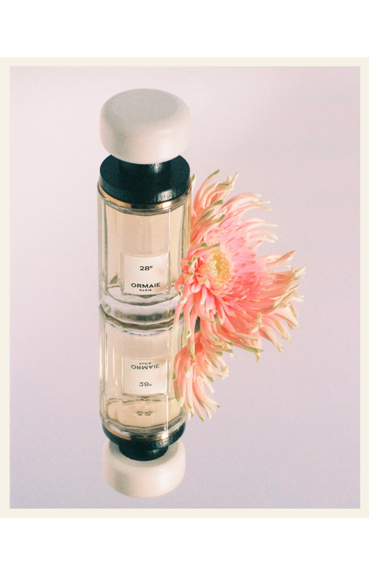 L’eau de parfum 28° d’Ormaie, l’original façon aube estivale.