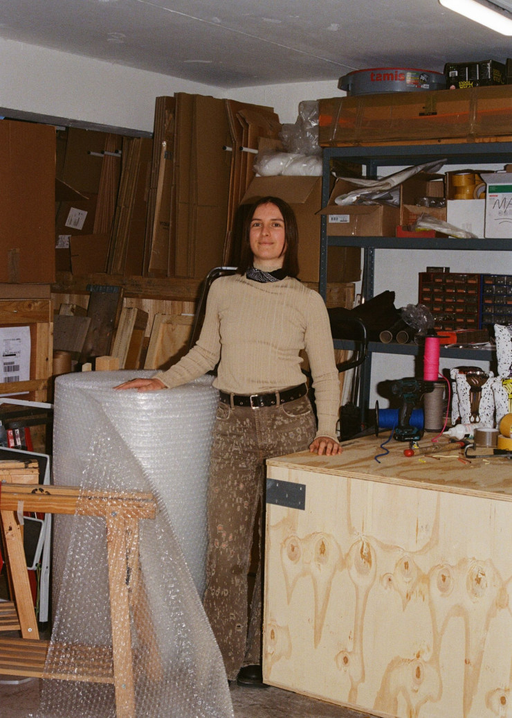 Wendy Andreu dans son atelier.