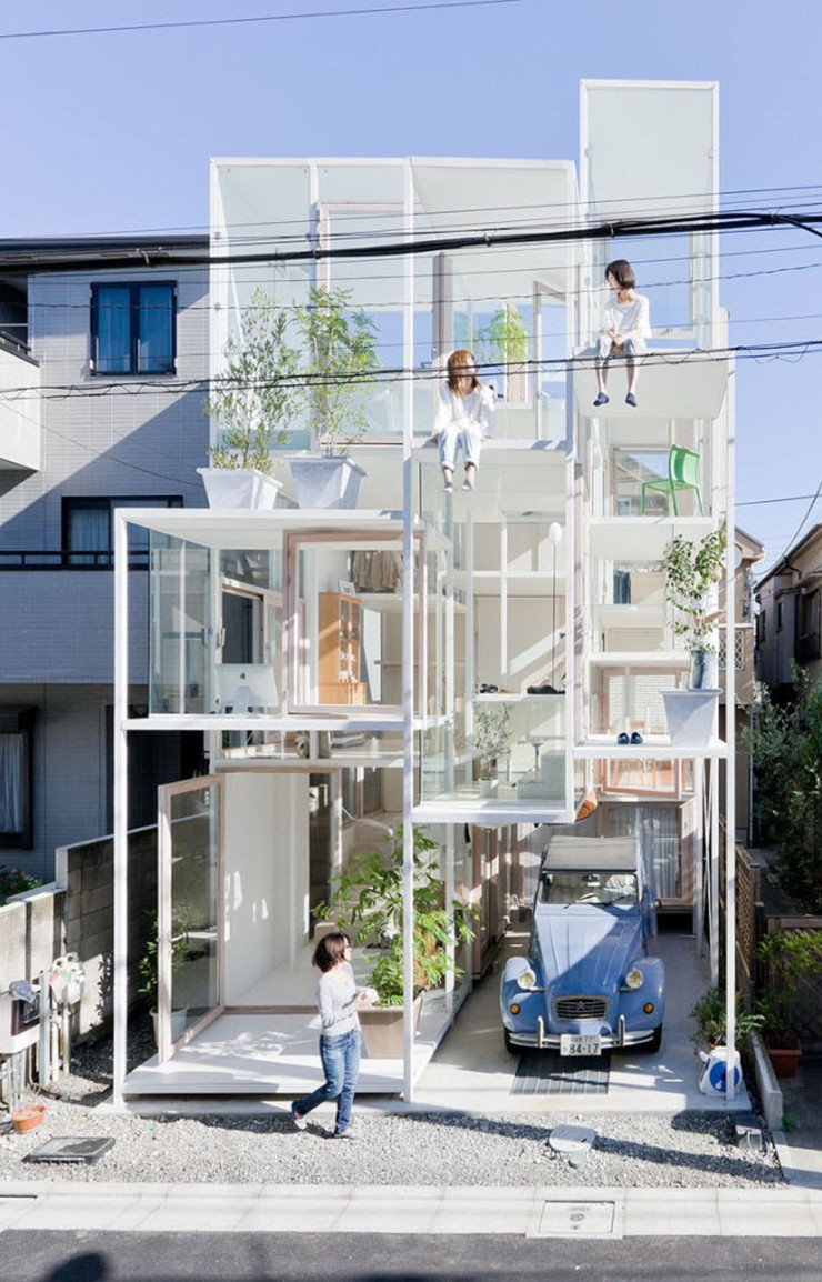 House NA, étonnante maison transparente au Japon par le cabinet d’architecture Sou Fujimoto.