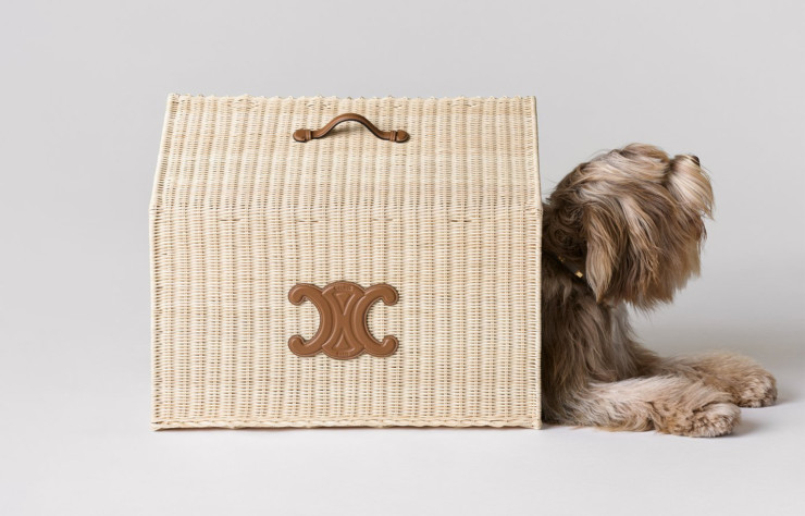 La niche pour chien en osier griffée Céline.