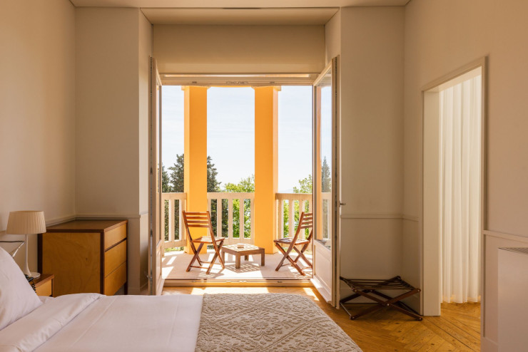 L’une des chambres du Pousada Serra da Estrela.