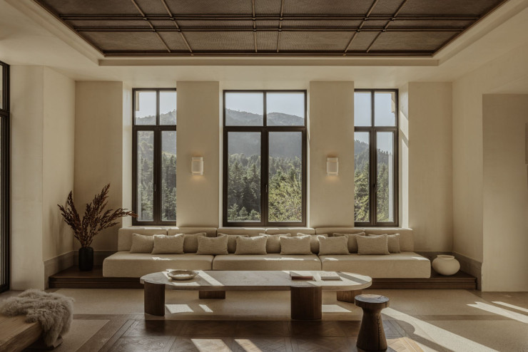 Le lobby du Manna en Grèce.