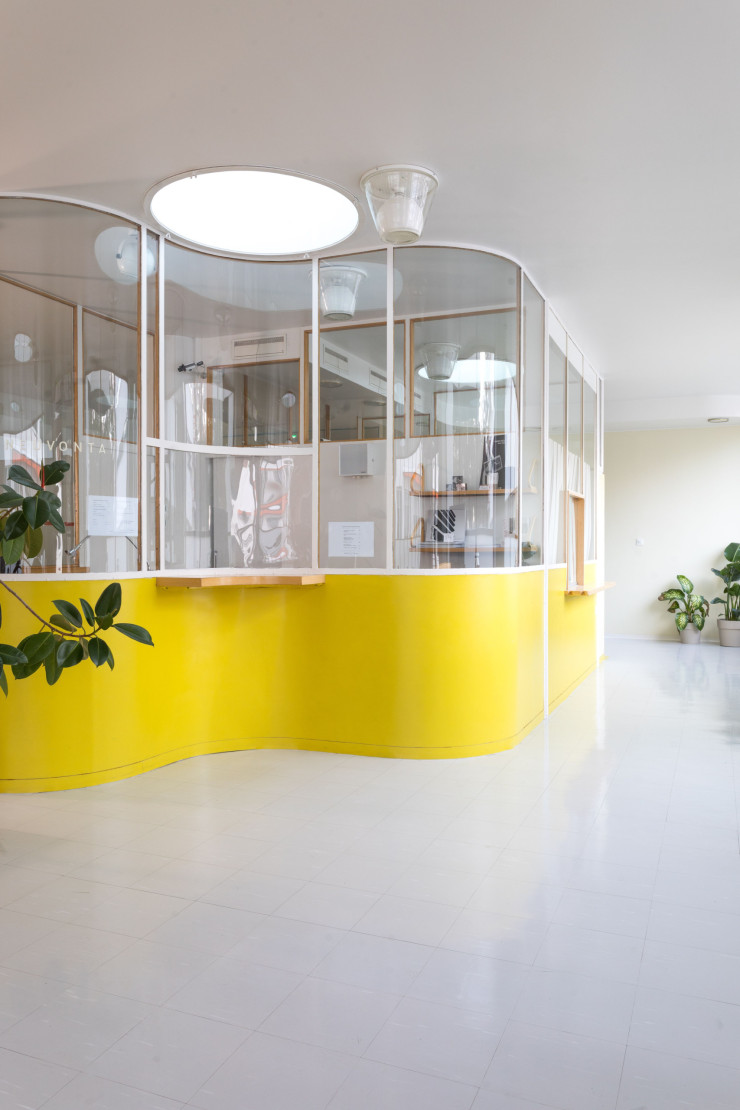 Le lobby du Paimio Sanatorium en Finlande.