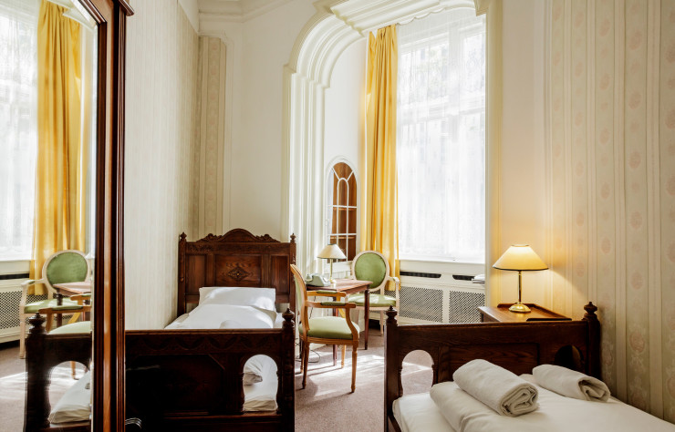 L’hôtel-pension Funk est situé dans un immeuble du quartier de Charlottenburg construit en 1895.
