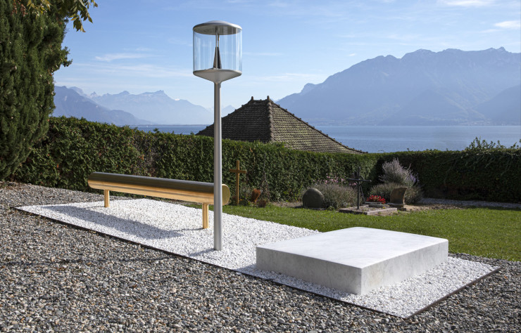Ronan Bouroullec a dessiné la tombe de son ami Pierre Keller.