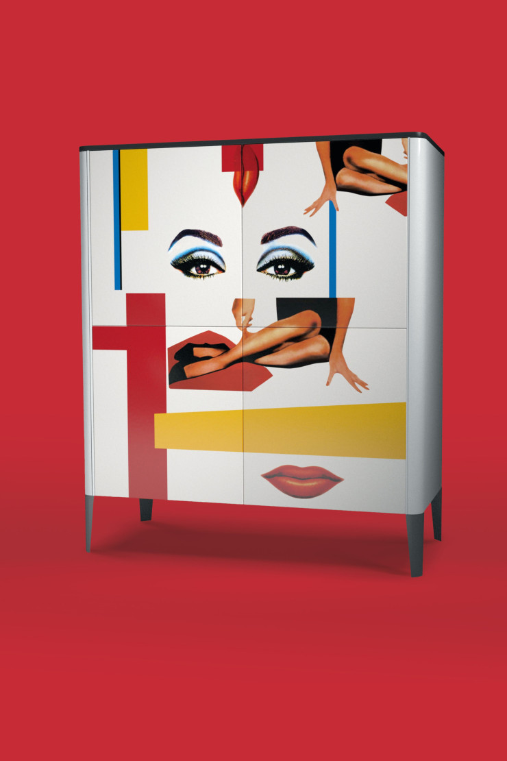L’un des buffets de la collection « Cromática » par Pedro Almodóvar pour Roche Bobois.