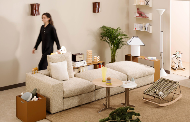 Un Canapé pour la vie. Editorial IDEAT N°176 Mars-Avril 2026À 35 ans, la maison s&rsquo;organise. ©IDEAT