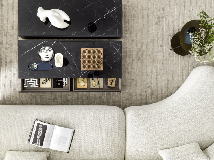 Blossom, de Novamobili, prend au mot la nouvelle obsession du mobilier pour la rondeur, mais en version épurée.