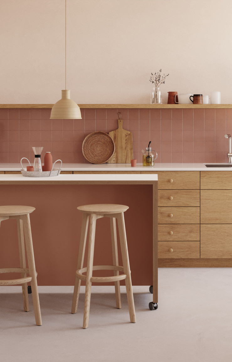 Pour la cuisine, « Rénovation Perfection », de V33, propose huit nouvelles teintes (ici, Lightning), formulées pour résister aux taches, rayures et chaleur.