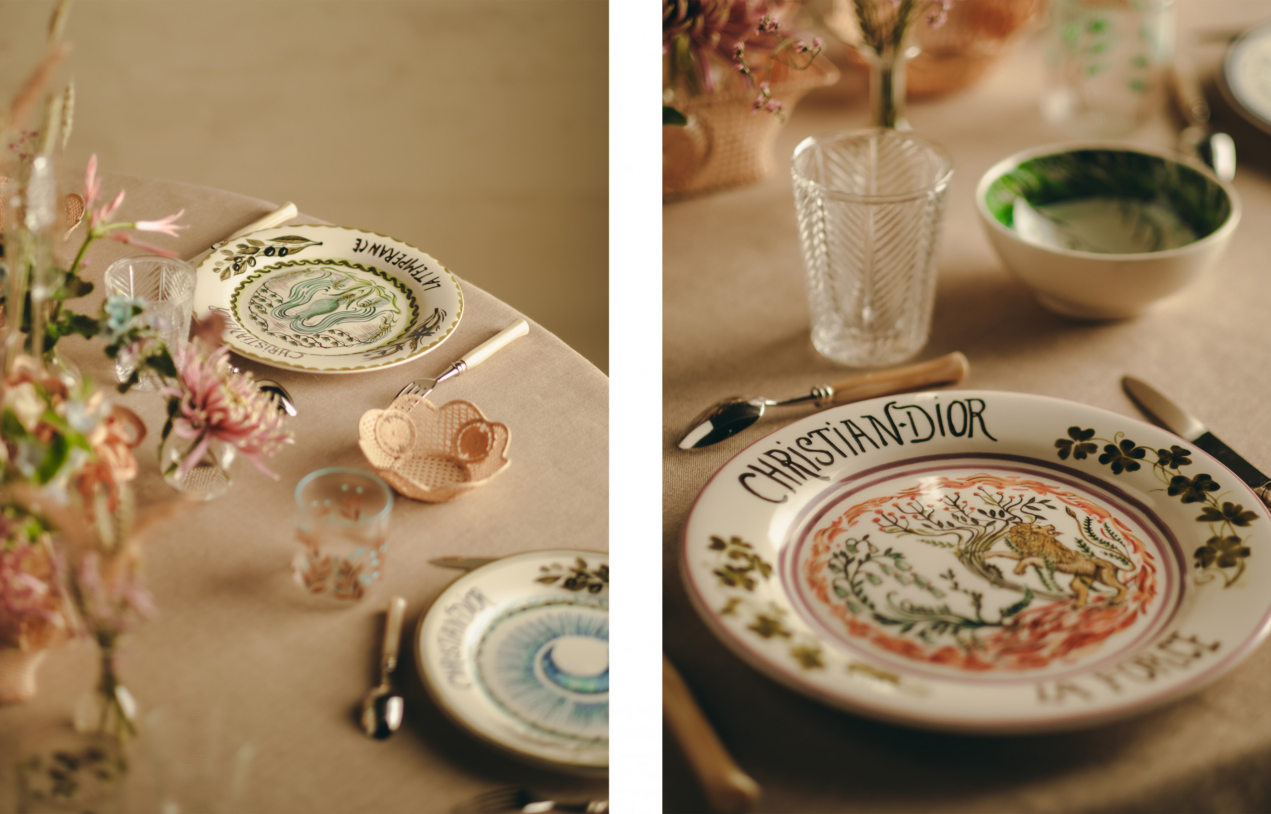 Blue Mizza  la nouvelle collection art de table de la maison de luxe Dior 