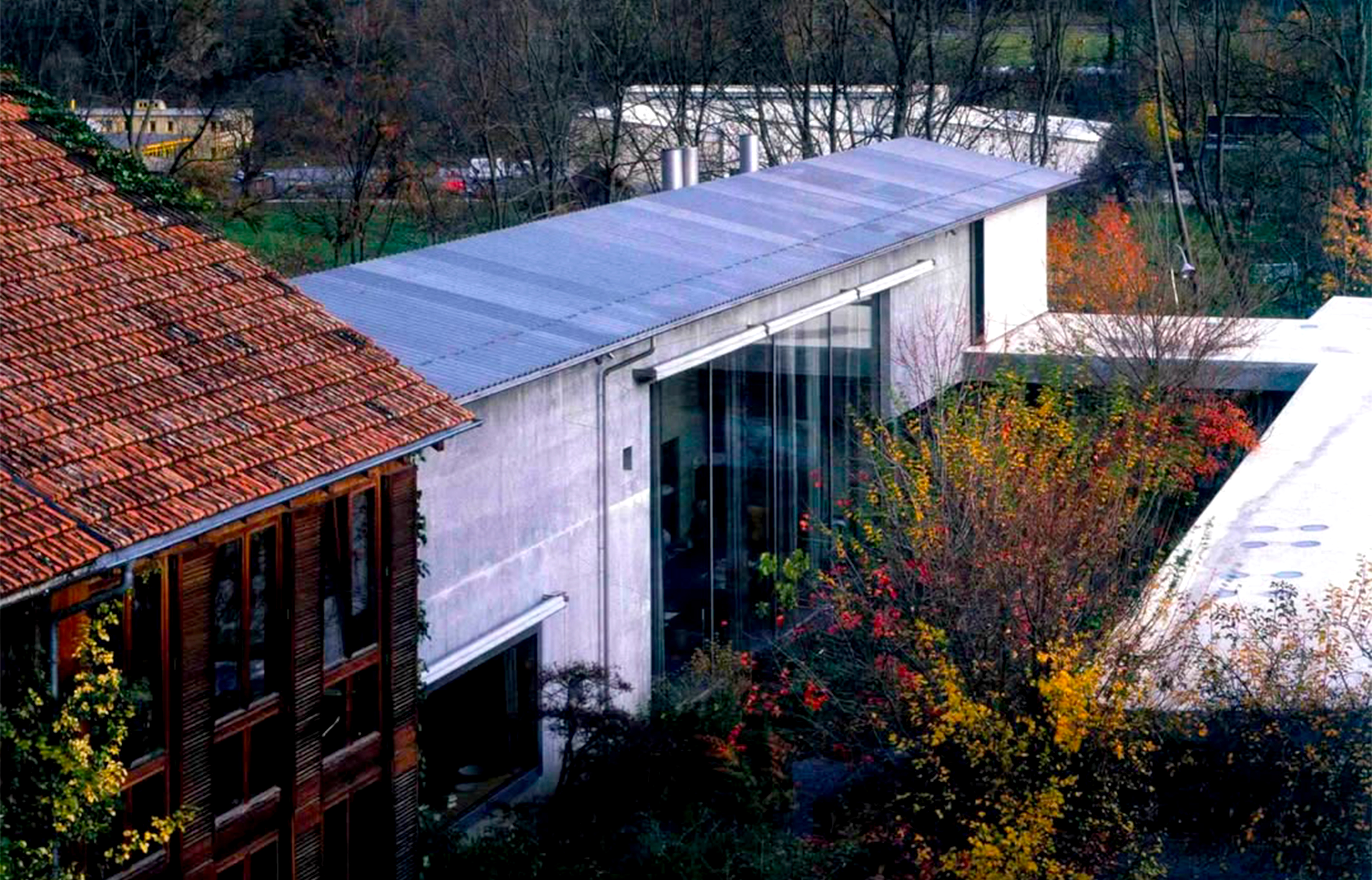 Demeure iconique : la Casa Z de Peter Zumthor, cube de béton et de verre.